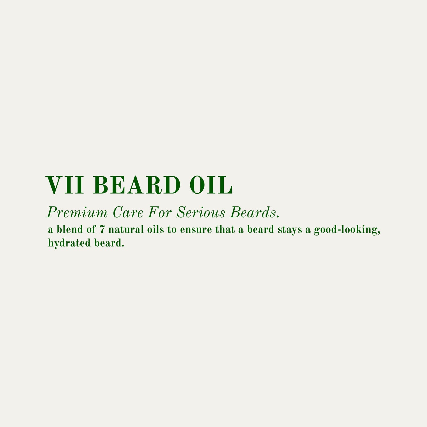 VII Beard Oil