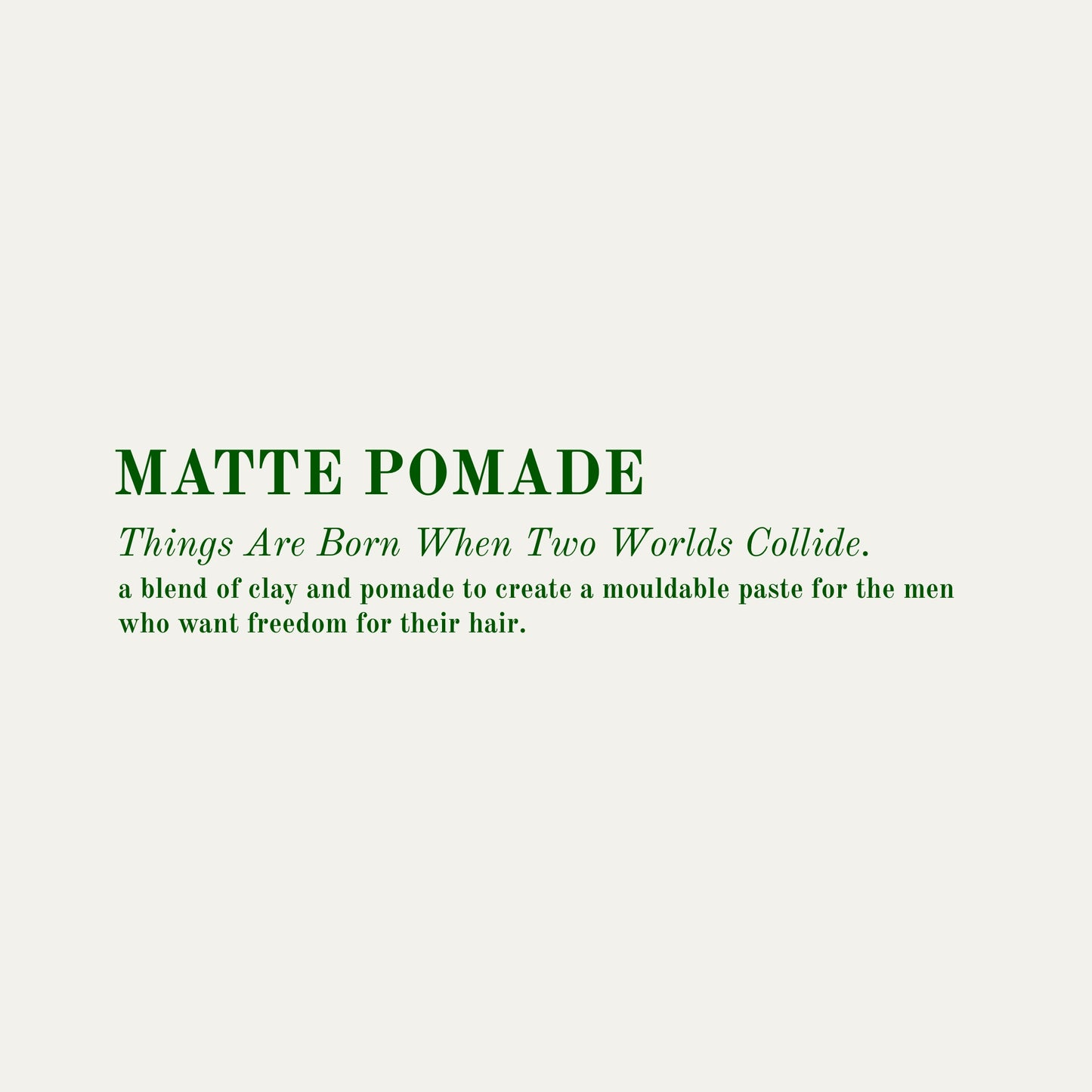 Matte Pomade