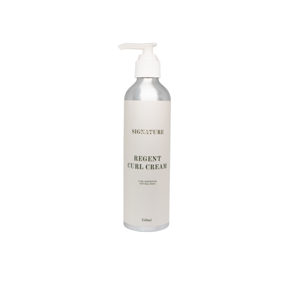 Bottle of Signature Regent Curl Cream on a white background